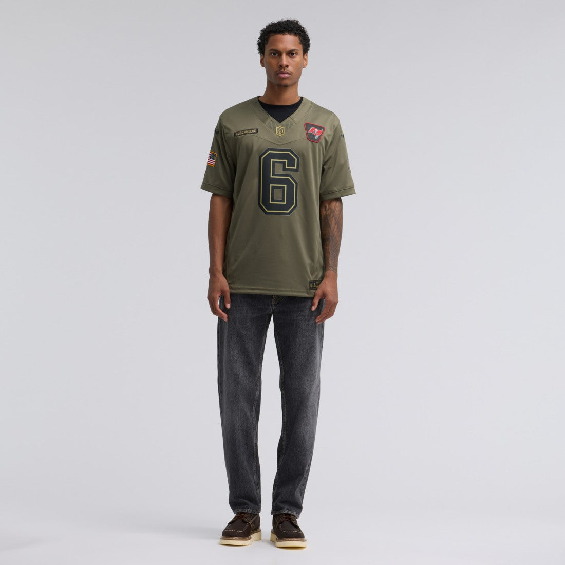Baker Mayfield Tampa Bay Buccaneers 2025 Salute to Service Limited Jersey - Olive Jerseys