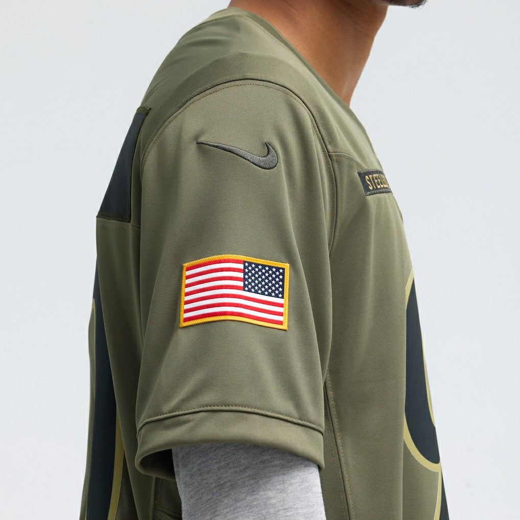 T.J. Watt Pittsburgh Steelers 2025 Salute to Service Limited Jersey - Olive Jerseys