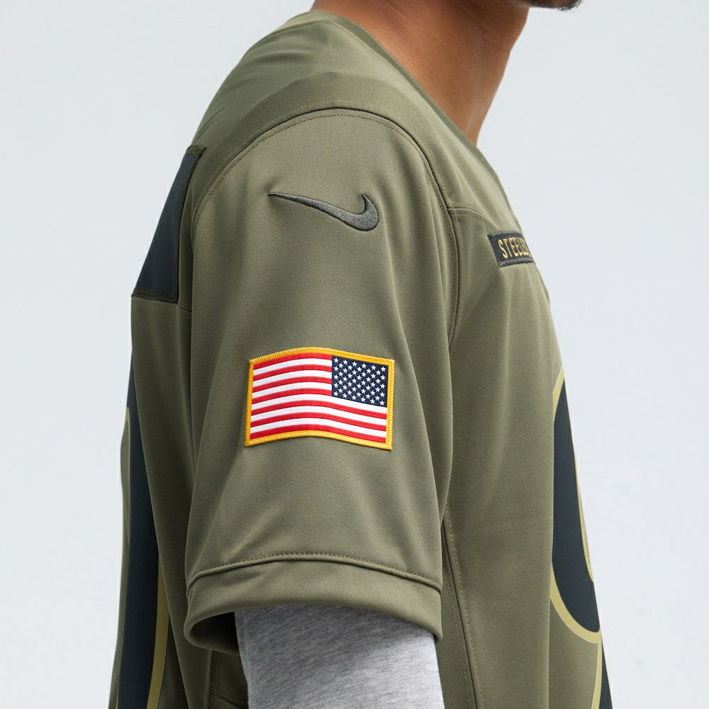 T.J. Watt Pittsburgh Steelers 2025 Salute to Service Limited Jersey - Olive Jerseys