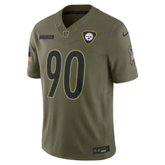 T.J. Watt Pittsburgh Steelers 2025 Salute to Service Limited Jersey - Olive Jerseys
