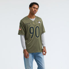 T.J. Watt Pittsburgh Steelers 2025 Salute to Service Limited Jersey - Olive Jerseys