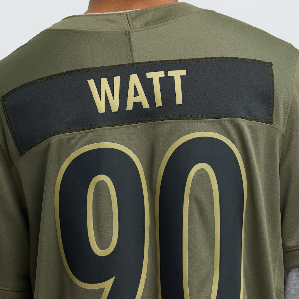 T.J. Watt Pittsburgh Steelers 2025 Salute to Service Limited Jersey - Olive Jerseys
