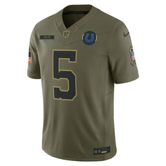 Anthony Richardson Sr. Indianapolis Colts 2025 Salute to Service Limited Jersey - Olive Jerseys