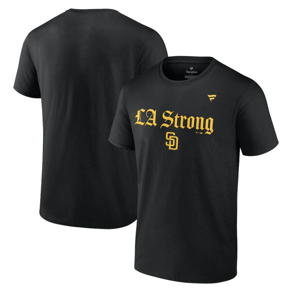 San Diego Padres Fanatics Unisex LA Strong T-Shirt - Black T-shirts