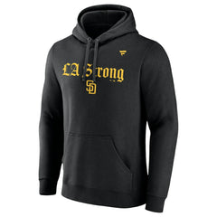 San Diego Padres Fanatics Unisex LA Strong Fleece Pullover Hoodie - Black Hoodies
