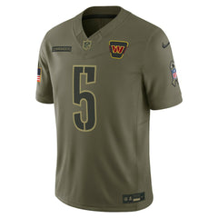 Jayden Daniels Washington Commanders 2025 Salute to Service Limited Jersey - Olive Jerseys