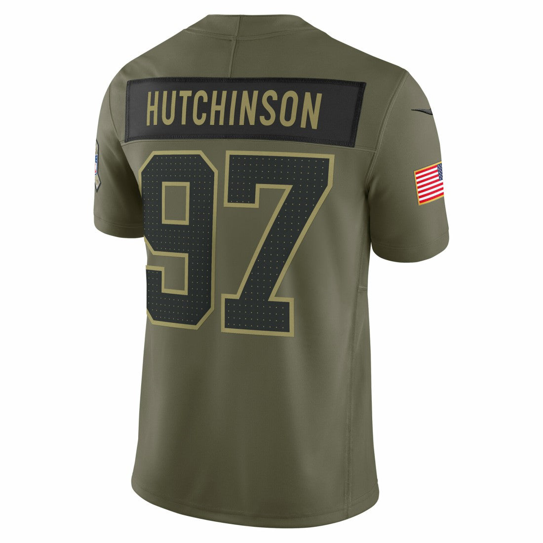 Aidan Hutchinson Detroit Lions 2025 Salute to Service Limited Jersey - Olive Jerseys