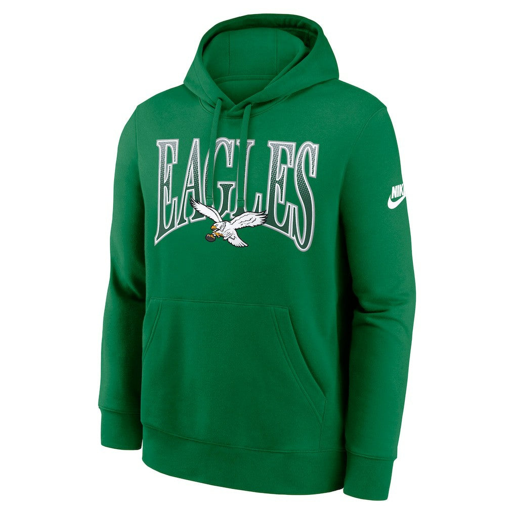 Philadelphia Eagles Full Blitz Club Fleece Pullover Hoodie - Green Hoodies