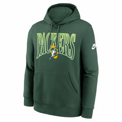 Green Bay Packers Full Blitz Club Fleece Pullover Hoodie - Green Hoodies