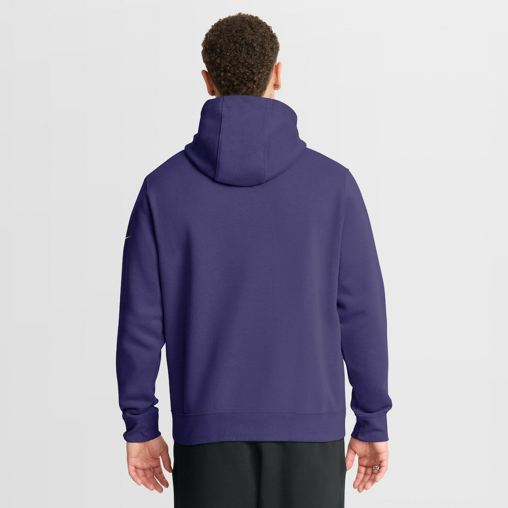 Baltimore Ravens Full Blitz Club Fleece Pullover Hoodie - Purple Hoodies
