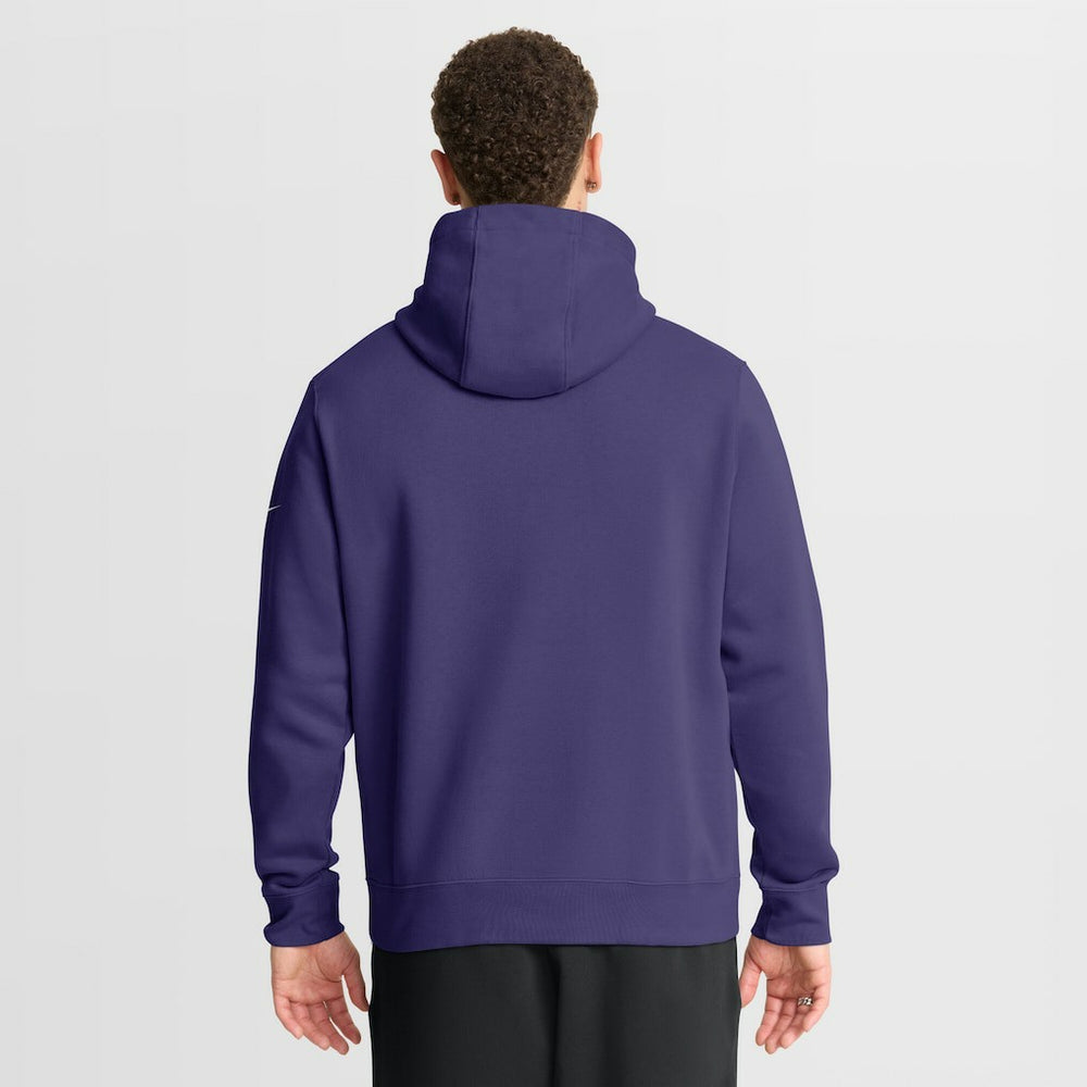 Baltimore Ravens Full Blitz Club Fleece Pullover Hoodie - Purple Hoodies