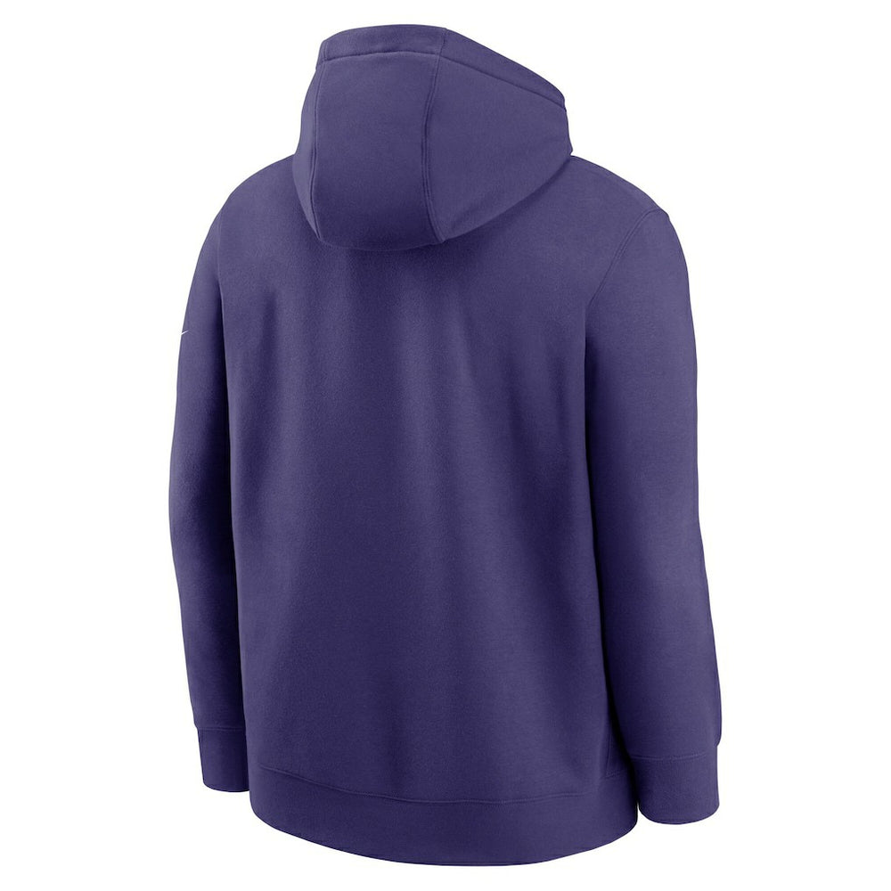 Baltimore Ravens Full Blitz Club Fleece Pullover Hoodie - Purple Hoodies