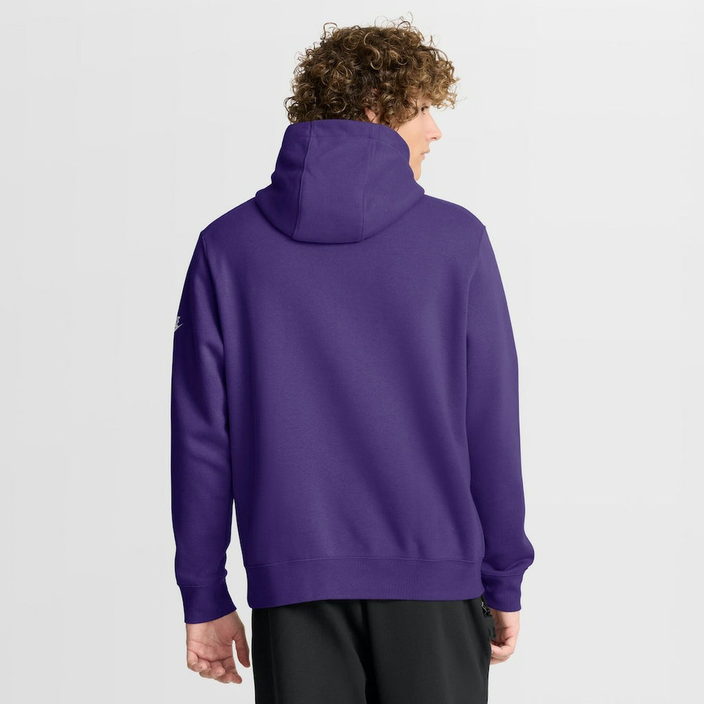 Minnesota Vikings Full Blitz Club Fleece Pullover Hoodie - Purple Hoodies