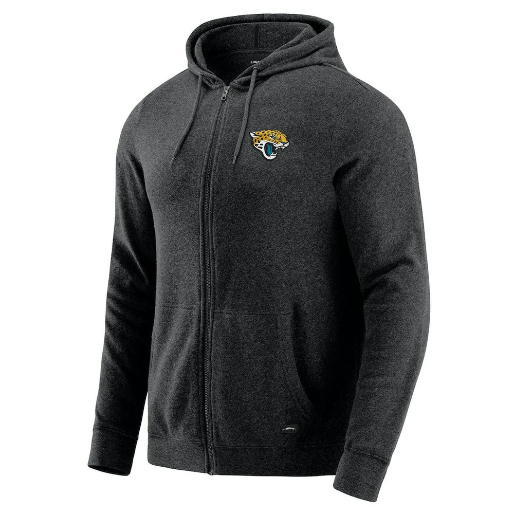 Jacksonville Jaguars J. Palmer Players Lounge Tri-Blend Full-Zip Hoodie - Dark Heather Gray Hoodies