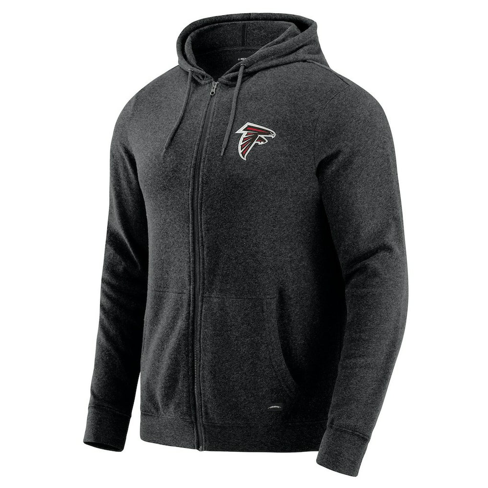 Atlanta Falcons J. Palmer Players Lounge Tri-Blend Full-Zip Hoodie - Dark Heather Gray Hoodies
