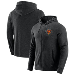 Chicago Bears J. Palmer Players Lounge Tri-Blend Full-Zip Hoodie - Dark Heather Gray Hoodies