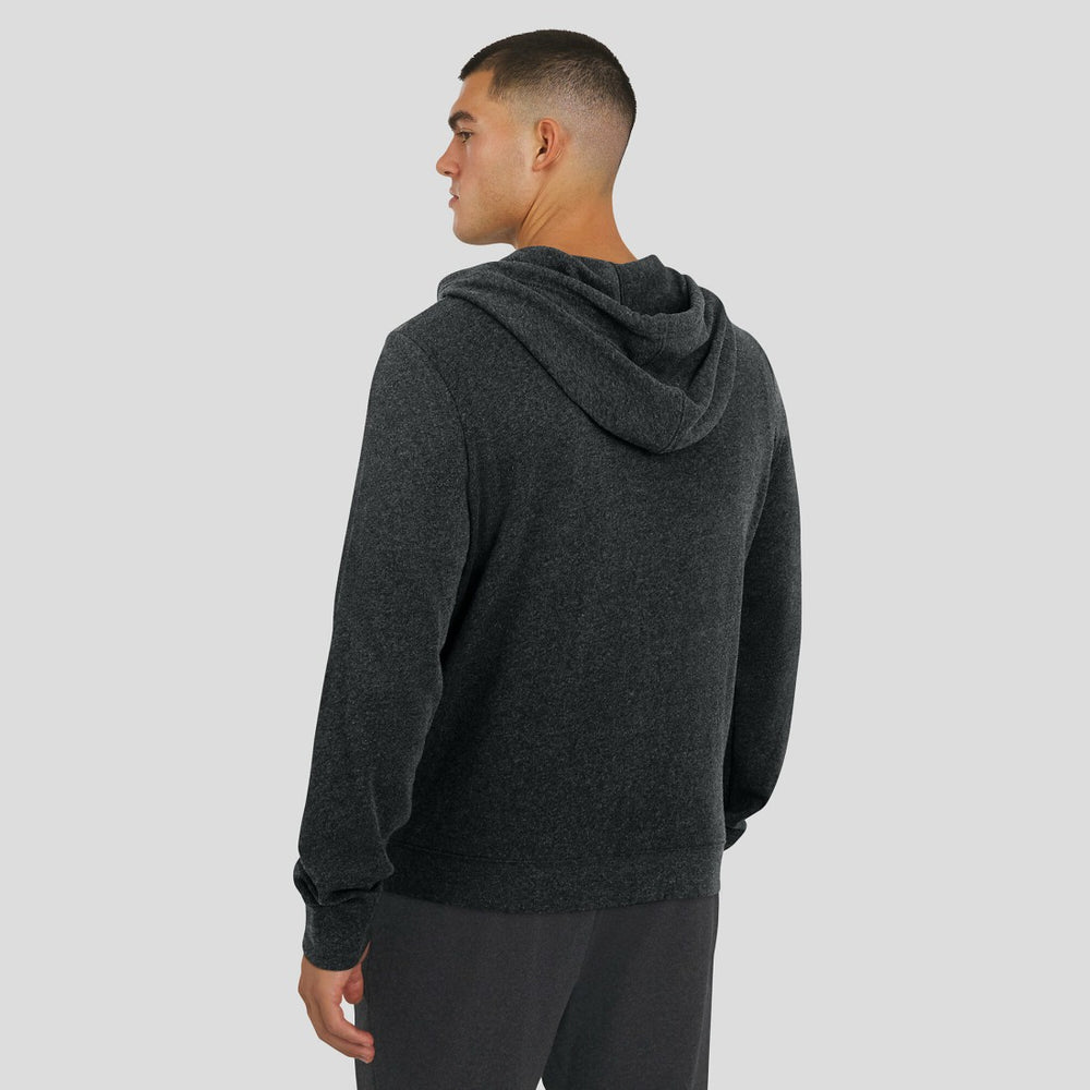 Denver Broncos J. Palmer Players Lounge Tri-Blend Full-Zip Hoodie - Dark Heather Gray Hoodies