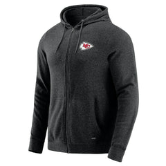 Kansas City Chiefs J. Palmer Players Lounge Tri-Blend Full-Zip Hoodie - Dark Heather Gray Hoodies