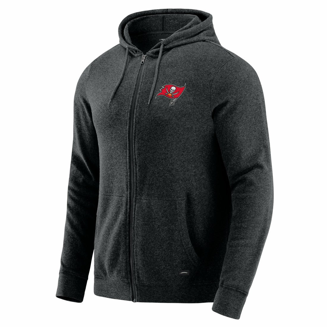 Tampa Bay Buccaneers J. Palmer Players Lounge Tri-Blend Full-Zip Hoodie - Dark Heather Gray Hoodies