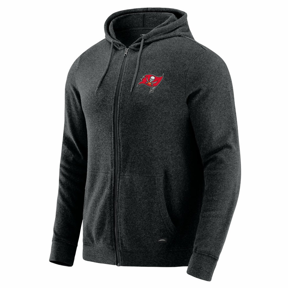 Tampa Bay Buccaneers J. Palmer Players Lounge Tri-Blend Full-Zip Hoodie - Dark Heather Gray Hoodies