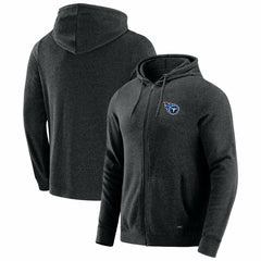 Tennessee Titans J. Palmer Players Lounge Tri-Blend Full-Zip Hoodie - Dark Heather Gray Hoodies
