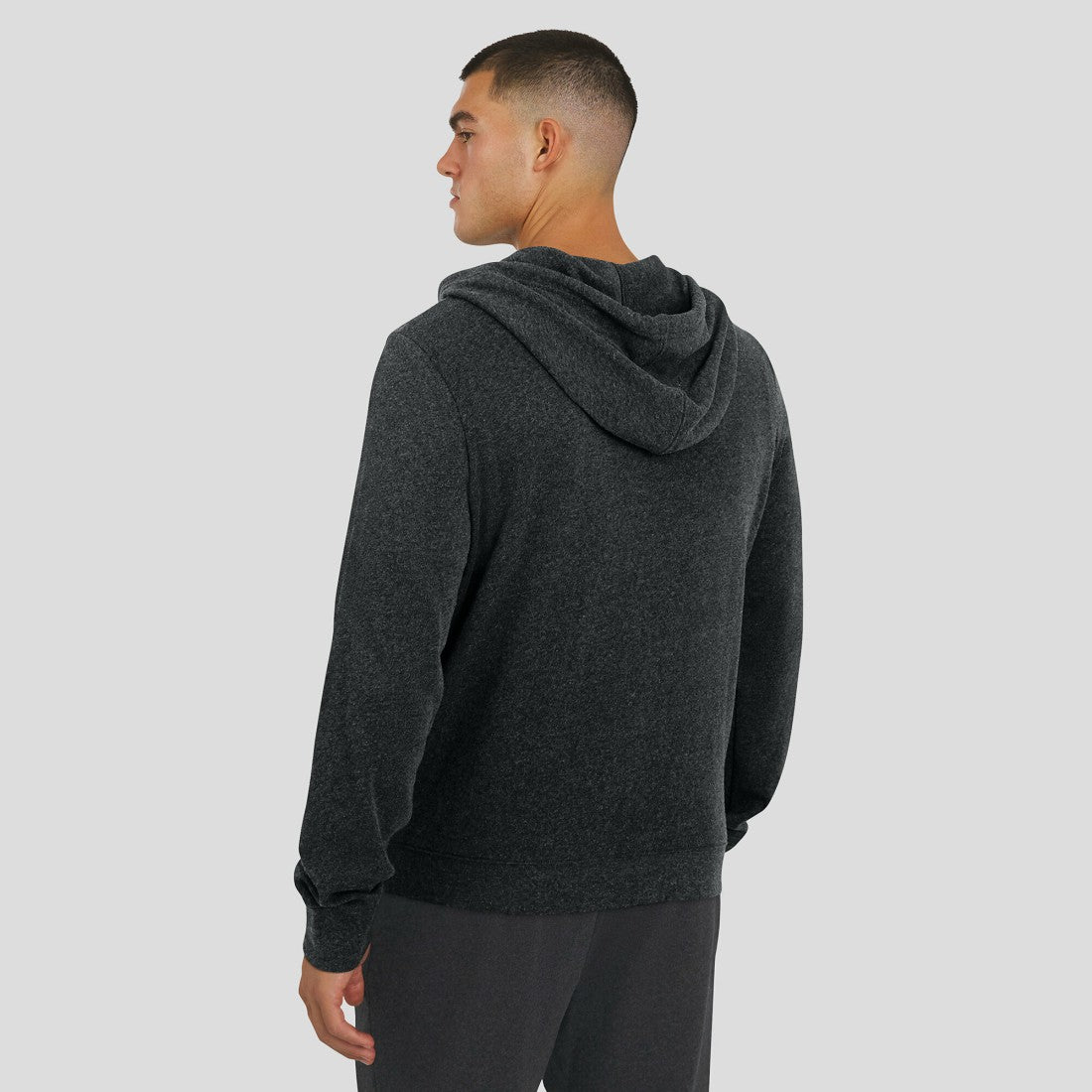 Tennessee Titans J. Palmer Players Lounge Tri-Blend Full-Zip Hoodie - Dark Heather Gray Hoodies