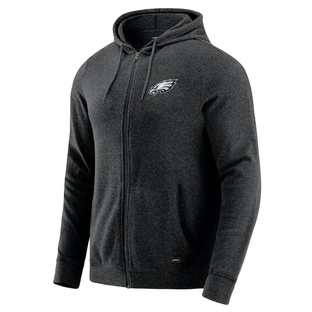 Philadelphia Eagles J. Palmer Players Lounge Tri-Blend Full-Zip Hoodie - Dark Heather Gray Hoodies
