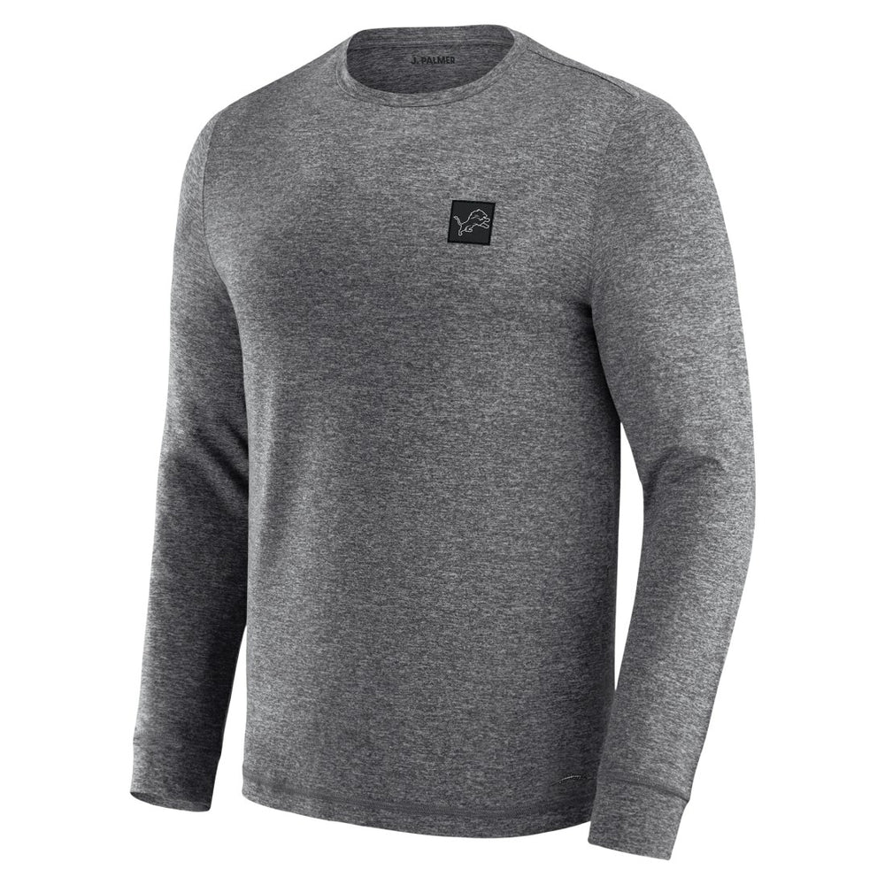 Detroit Lions J. Palmer Four Down Long Sleeve T-Shirt - Heather Black T-shirts