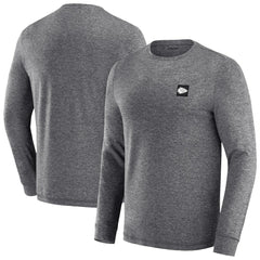 Kansas City Chiefs J. Palmer Four Down Long Sleeve T-Shirt - Heather Black T-shirts