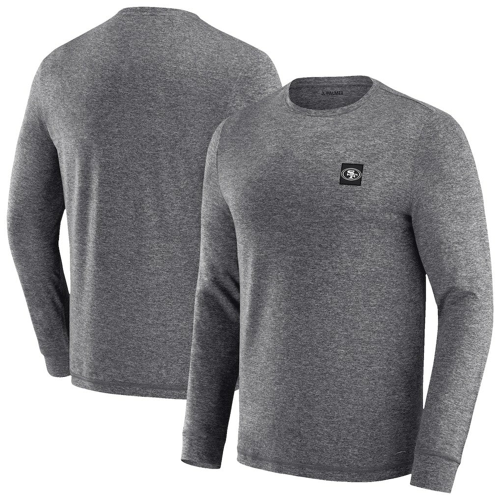 San Francisco 49ers J. Palmer Four Down Long Sleeve T-Shirt - Heather Black T-shirts