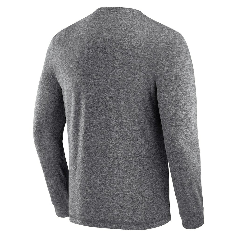 Miami Dolphins J. Palmer Four Down Long Sleeve T-Shirt - Heather Black T-shirts