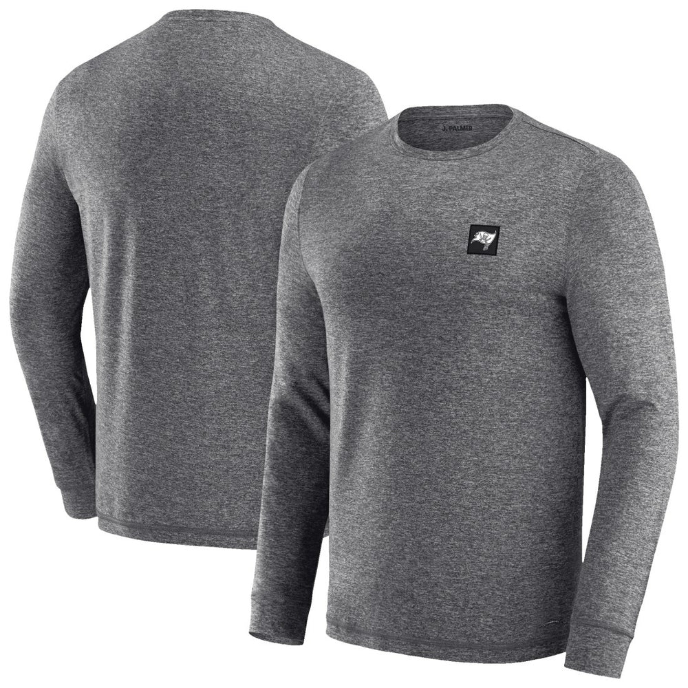 Tampa Bay Buccaneers J. Palmer Four Down Long Sleeve T-Shirt - Heather Black T-shirts