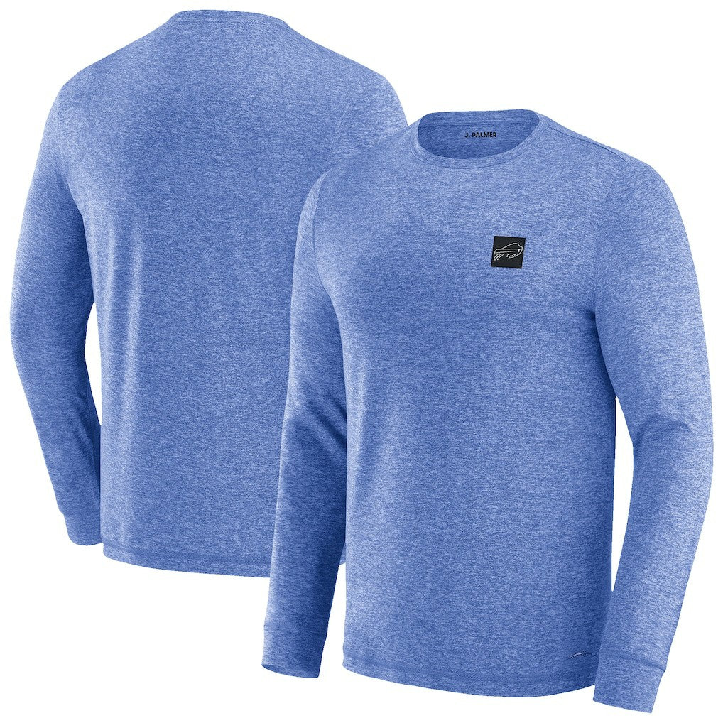 Buffalo Bills J. Palmer Four Down Long Sleeve T-Shirt - Heather Royal T-shirts