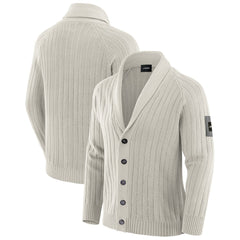New York Jets J. Palmer The Playmaker Cardigan Raglan Sweater - Gray