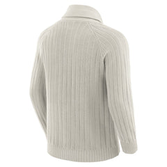 New York Jets J. Palmer The Playmaker Cardigan Raglan Sweater - Gray