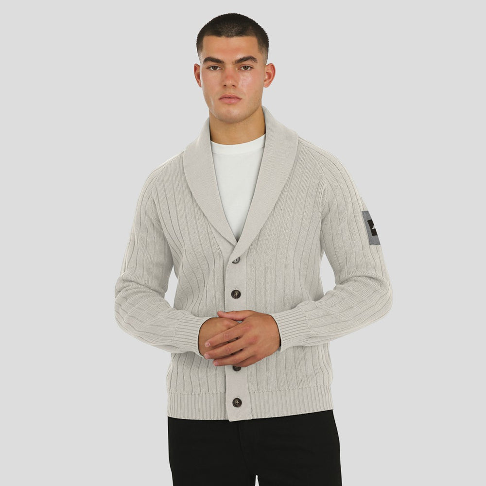 New York Jets J. Palmer The Playmaker Cardigan Raglan Sweater - Gray