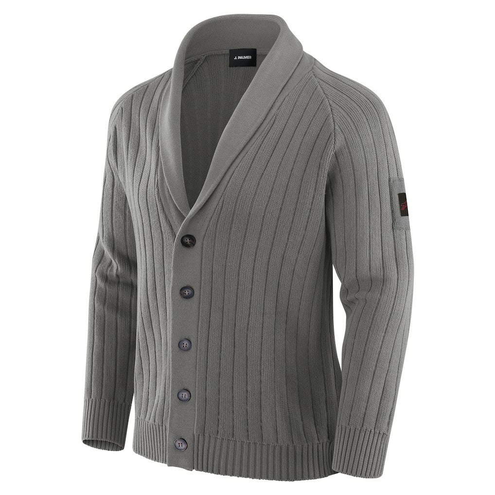 Buffalo Bills J. Palmer The Playmaker Cardigan Raglan Sweater - Graphite