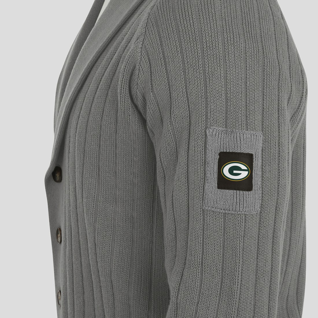 Green Bay Packers J. Palmer The Playmaker Cardigan Raglan Sweater - Graphite