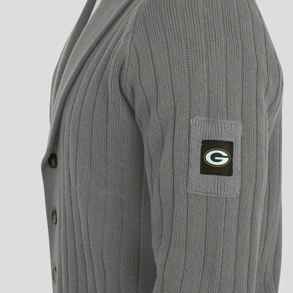 Green Bay Packers J. Palmer The Playmaker Cardigan Raglan Sweater - Graphite