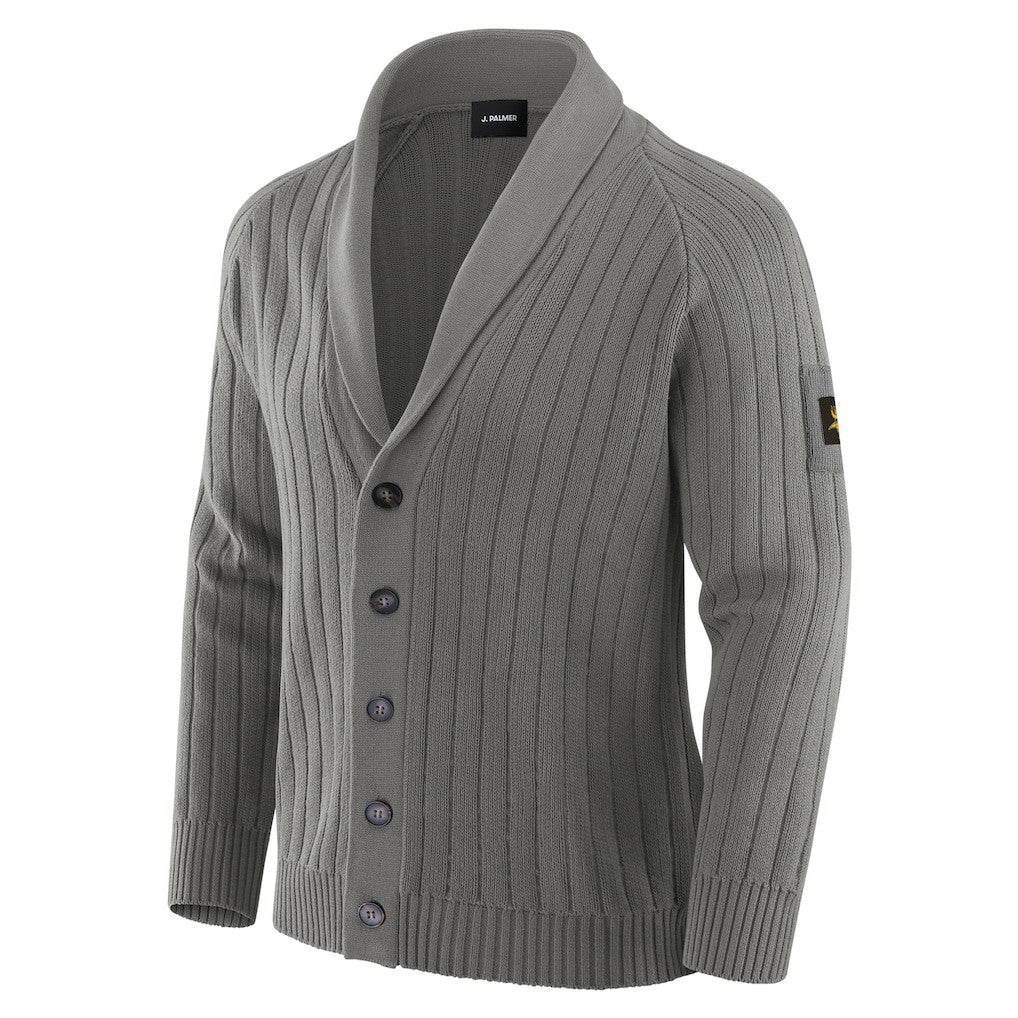 Minnesota Vikings J. Palmer The Playmaker Cardigan Raglan Sweater - Graphite