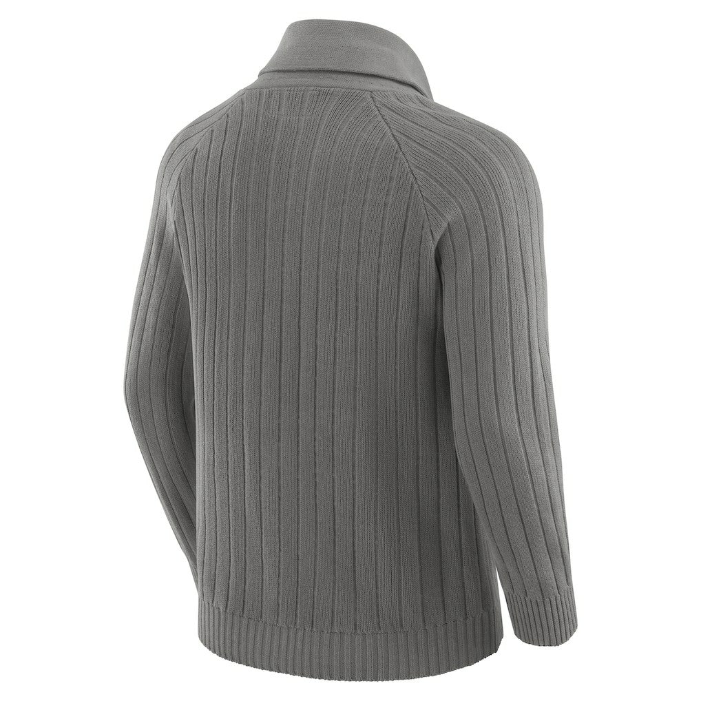 New York Giants J. Palmer The Playmaker Cardigan Raglan Sweater - Graphite