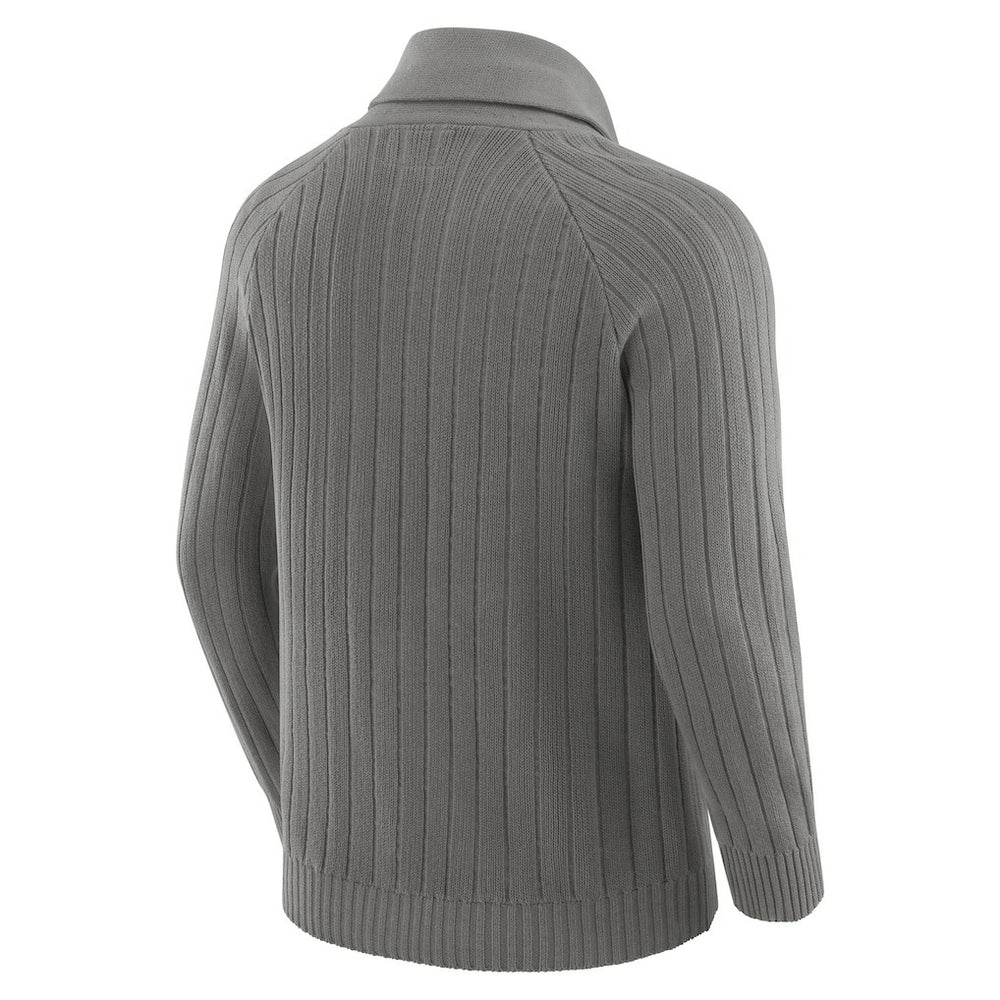 New York Giants J. Palmer The Playmaker Cardigan Raglan Sweater - Graphite