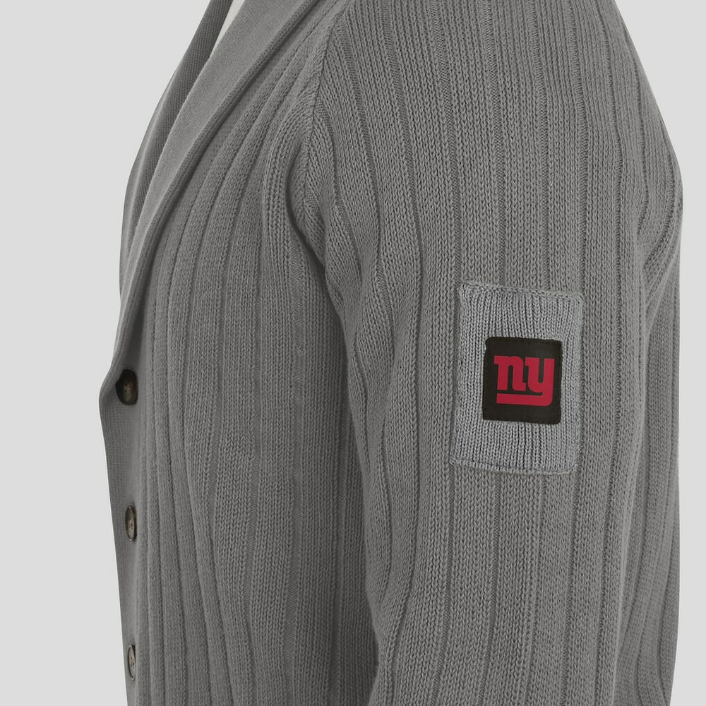 New York Giants J. Palmer The Playmaker Cardigan Raglan Sweater - Graphite
