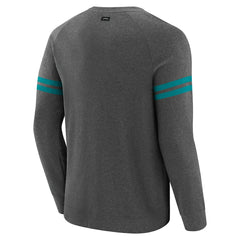 Miami Dolphins J. Palmer Players Lounge Raglan Tri-Blend Sweatshirt - Dark Heather Gray Sweatshirts