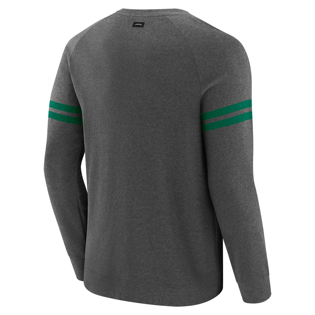 New York Jets J. Palmer Players Lounge Raglan Tri-Blend Sweatshirt - Dark Heather Gray Sweatshirts