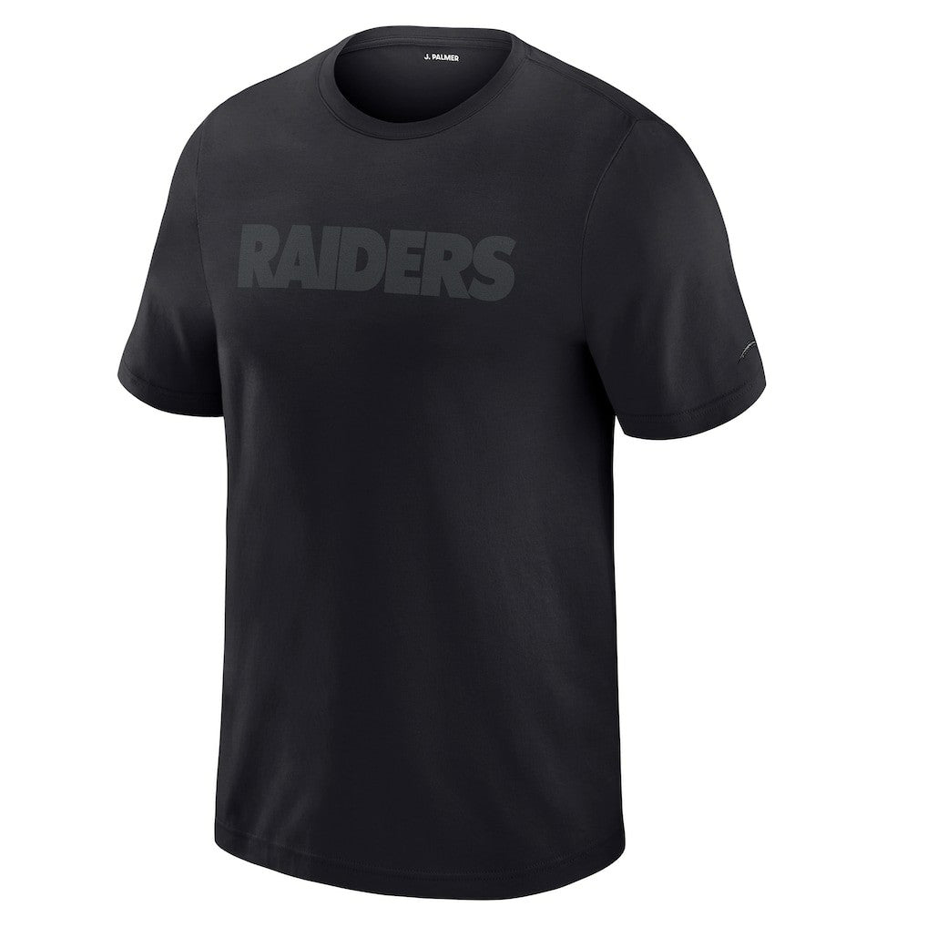 Las Vegas Raiders J. Palmer Play Action Tri-Blend Performance T-Shirt - Black T-shirts