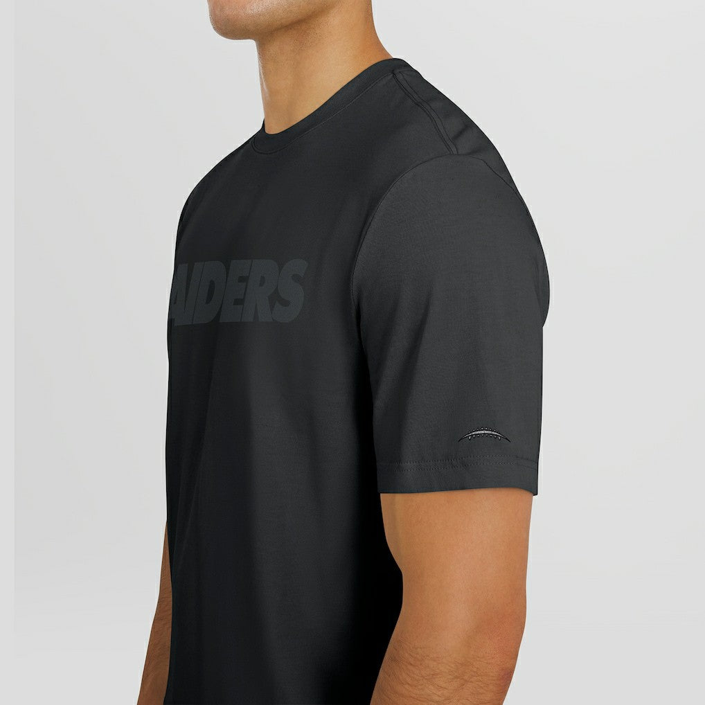 Las Vegas Raiders J. Palmer Play Action Tri-Blend Performance T-Shirt - Black T-shirts