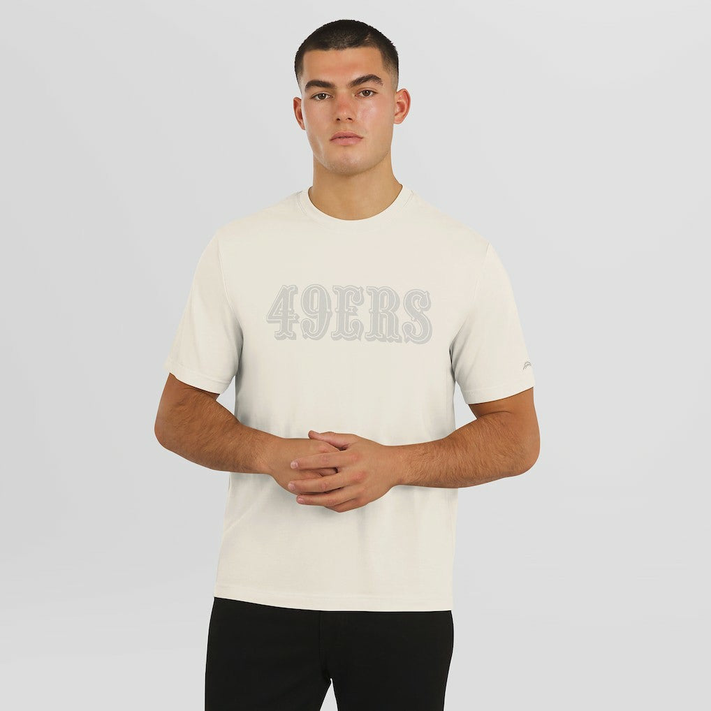San Francisco 49ers J. Palmer Play Action Tri-Blend Performance T-Shirt - Cream T-shirts