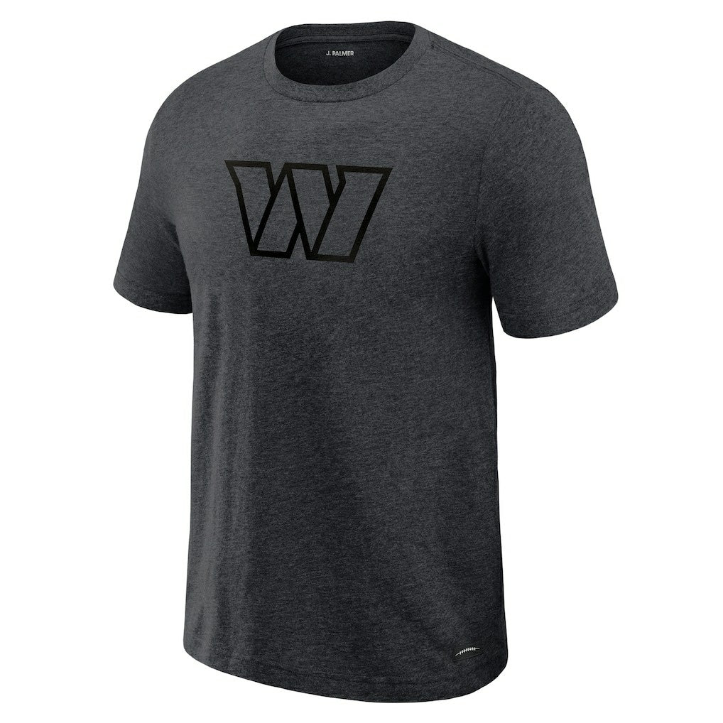 Washington Commanders J. Palmer Players Lounge Tri-Blend T-Shirt - Graphite T-shirts