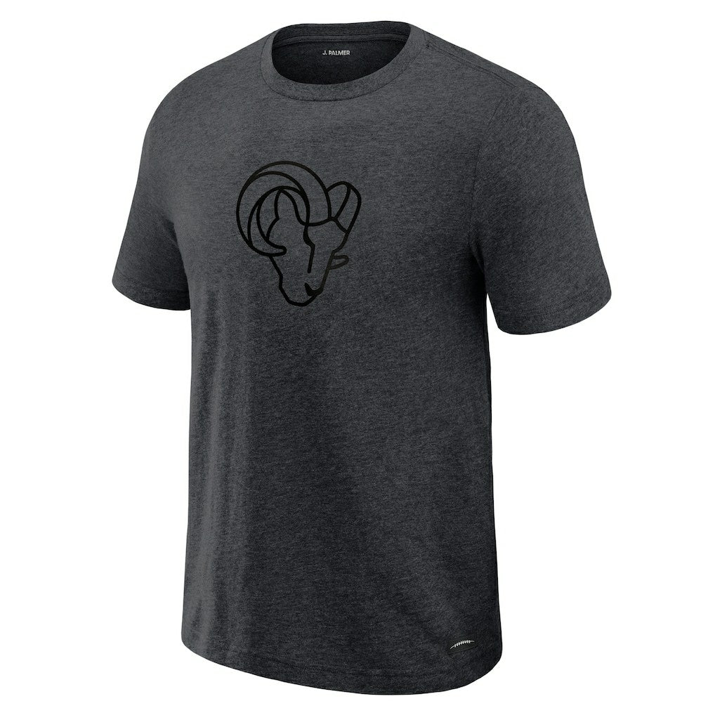 Los Angeles Rams J. Palmer Players Lounge Tri-Blend T-Shirt - Graphite T-shirts